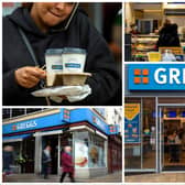 Here are the 15 best rated Greggs in the city.