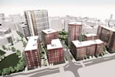 CGI of the new Aire Park, set to house 1,400 new homes along with offices, shops and the UK's biggest new green park.