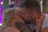 Molly Marsh and Zachariah Noble share a kiss during Love Island’s ninth episode.