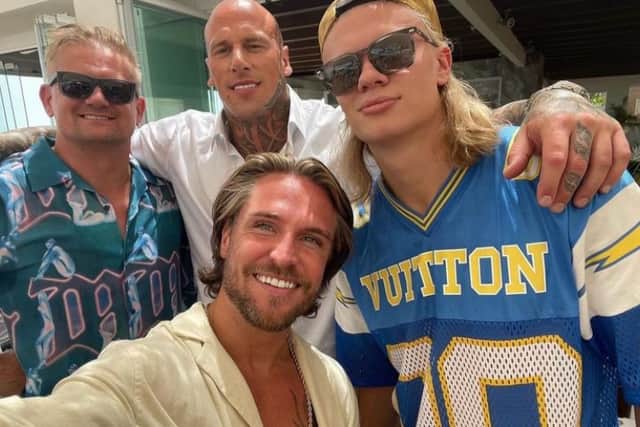 Leeds-born DJ Tom Zanetti with Leeds-born striker Erling Haaland. (Credit @tomzanettitz Instagram Story)