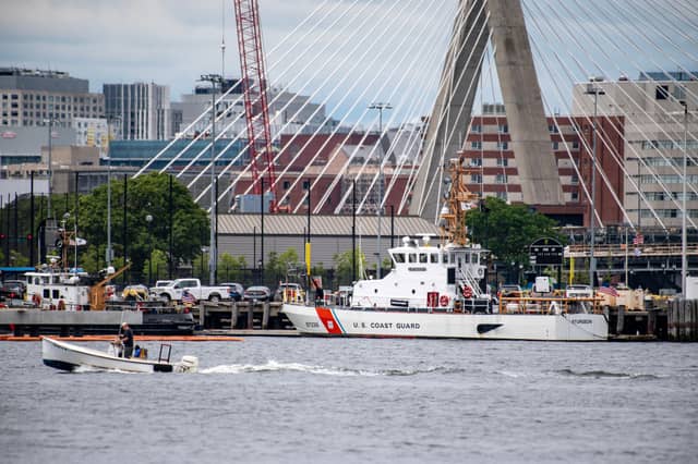 A rescue operation is underway as five people remain missing on the submersible craft
