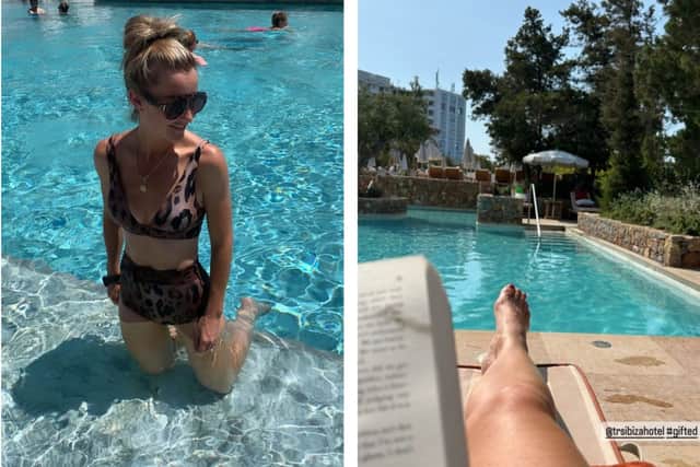 Helen Skelton enjoys a child-free getaway in Ibiza. (Photo Credit: Instagram/helenskelton)