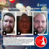 Do you know who these men are?  Photo: West Yorkshire Police