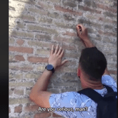 UK tourist, reportedly named Ivan Dimitrov, said he did not know Rome’s Colosseum was ‘so old’. 