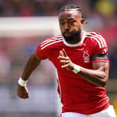 Nottingham Forest striker Emmanuel Dennis could be moving to Serie A side Atalanta after previously being linked with Leeds United (Getty) 