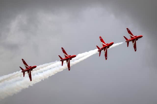 The Red Arrows have two displays this weekend