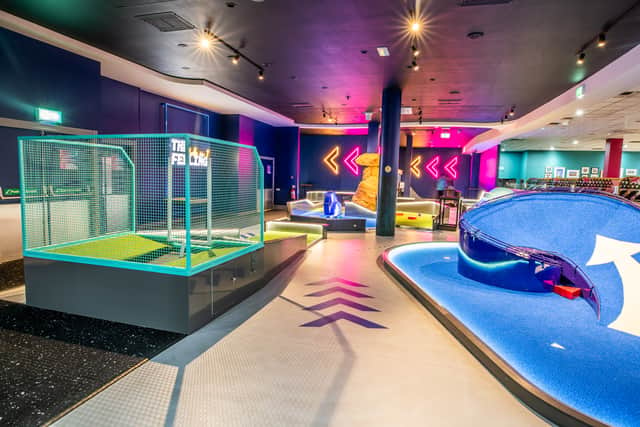The new nine-hole mini golf course. Picture by Hollywood Bowl Group