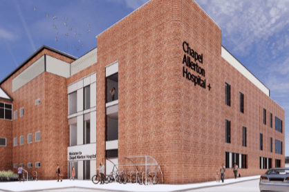 The proposed £27 million extension with new offices and a theatre for spinal surgeries at Chapel Allerton Hospital. Picture by Leeds Teaching Hospitals NHS Trust