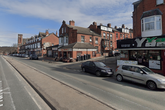Police were called to Harehills Road on Sunday afternoon following reports of two men fighting in the street with weapons. Picture by Google
