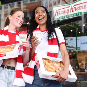 Krispy Kreme is giving away free doughnuts & hot drinks - but you need to be quick