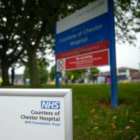 Outside Countess of Chester Hospital