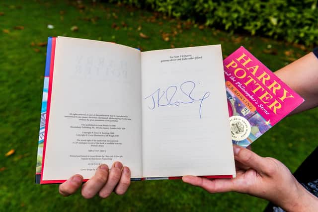 One signed by JK Rowling could be worth 10K. Picture by Yorkshire Post / SWNS
