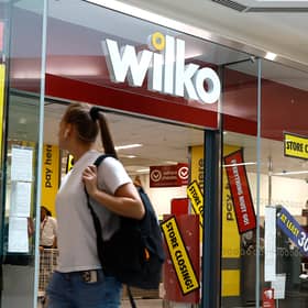 A shopper walks past a Wilko store in Putney on September 12, 2023 in London.