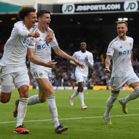 Leeds United celebrate scoring against Watford (Image: Getty Images)
