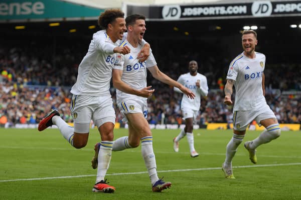 Leeds United celebrate scoring against Watford (Image: Getty Images)