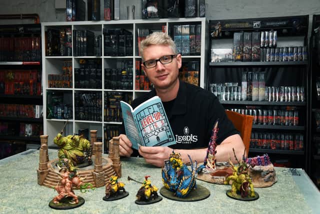 Neils book Leveling Up: Forging Leodis Games Success, tells the story of the games shop from its foundation, through the pandemic and beyond. Picture by Jonathan Gawthorpe