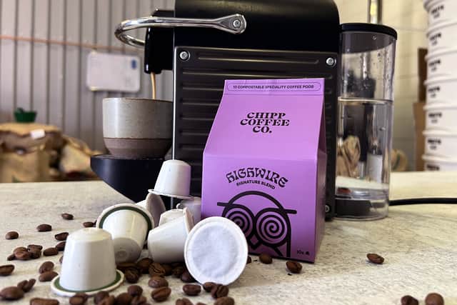 Four years of research went in to creating the new compostable coffee pods. Picture by Chipp Coffee Co.