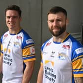 Andy Ackers with fellow new Leeds Rhinos signing Brodie Croft. © MATTHEW MERRICK PHOTOGRAPHY