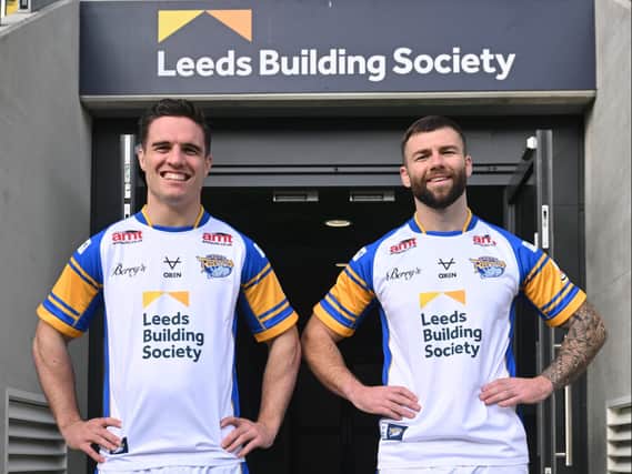 Leeds Rhinos signings Brodie Croft and Andy Ackers. © MATTHEW MERRICK PHOTOGRAPHY