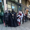 A large number of Star Wars enthusiasts gathered for the event.