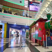 The White Rose Express has arrived at the popular Leeds shopping centre. Picture by White Rose