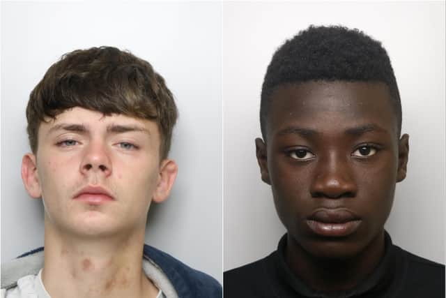 Michael Illingworth, 14; Solomon Agyemang, 13; and another 14-year-old boy are all missing from home. Picture by West Yorkshire Police