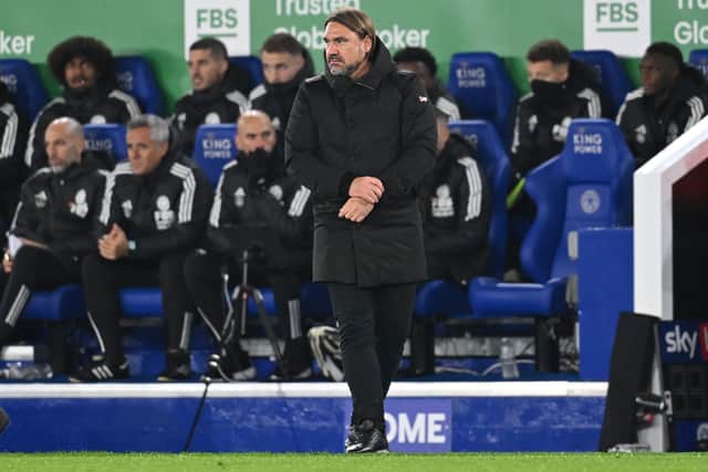 Daniel Farke takes his Leeds United side to Rotherham United on Friday night (Photo by Michael Regan/Getty Images)