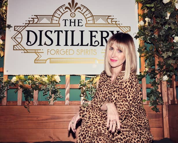 Actress Katherine Kelly cut the ribbon officially opening The Distillery by Forged Spirits.