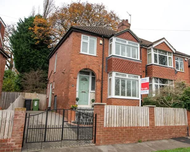 This three bedroom family home in Roundhay is on the market.