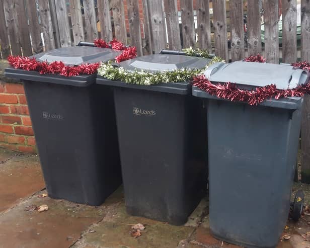 Leeds City Council has revealed when bins will be collected this Christmas. Picture by Leeds City Council