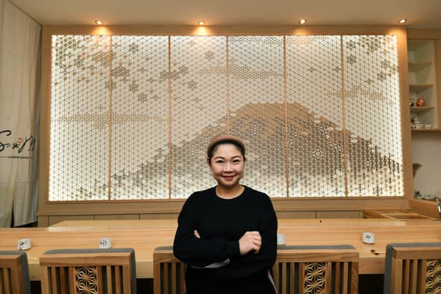 Bella Lee, owner of Sushi M, pictured inside the Woodhouse restaurant. 