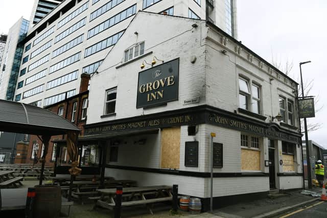 The Grove Inn in Holbeck was forced to close in November after being damaged in a fire. Picture: Jonathan Gawthorpe