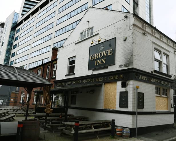 The Grove Inn pictured in November after the fire (Photo by Jonathan Gawthorpe/National World)