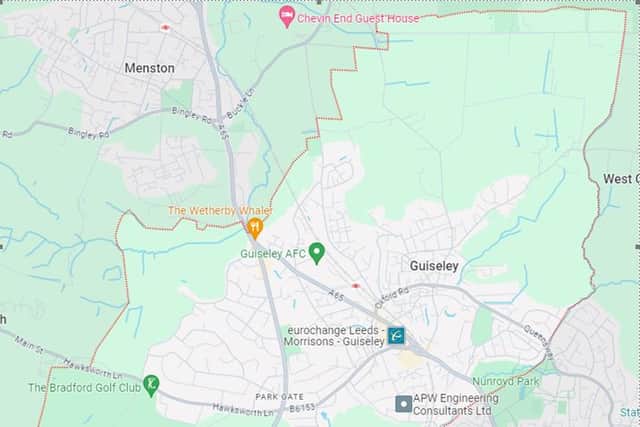 This map from West Yorkshire Police shows the area covered by the order (Photo by West Yorkshire Police/Google)