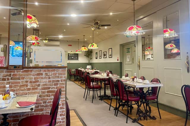 Inside, Murgatroyds mix American diner with classic chippy décor. 