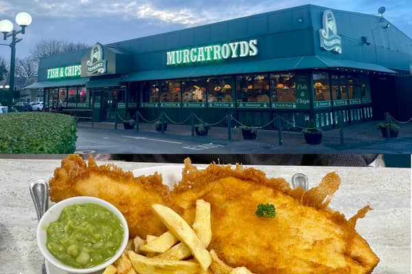 At Murgatroyds Fish & Chips portions come in large sizes.