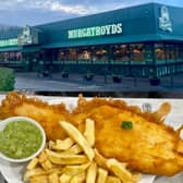 At Murgatroyds Fish & Chips portions come in large sizes.