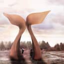 An artist impression, showing what the sculpture at Kirkstall Forge could look like, submitted in the design brief by Re-Form Landscape on Leeds City Council's public planning portal. Credit: Re-Form Landscape