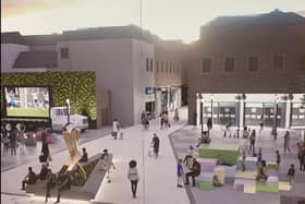 An impression of how the Cathedral Square project could look. 