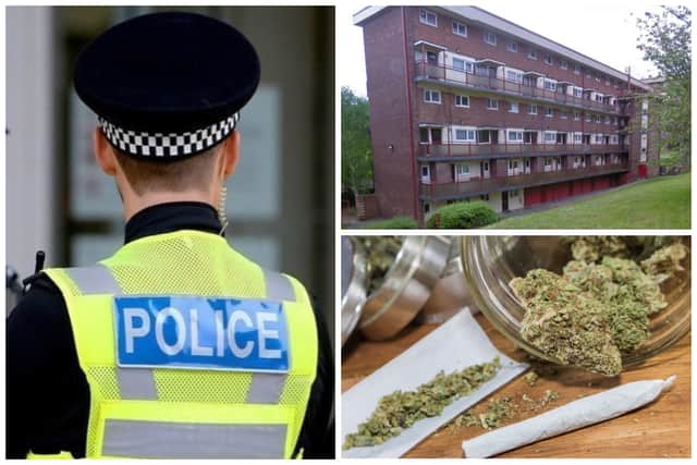 Police found £7,500 worth of drugs after knocking on the door of a Pontefract flat about an unrelated matter. (pic by PA / Google Maps)