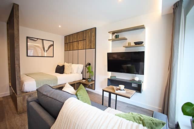All 212 furnished flats have their own kitchens, en-suite bathrooms and living areas. Picture by YPP Lettings