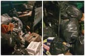 Residents on a Leeds street have complained mounting rubbish  is attracting "rats the size of cats". 