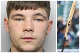 McGuire (pictured) and Phillips wore masks and confronted the men while armed with a machete and baseball bat. (pic by WYP / Getty)