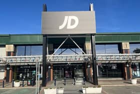 Thieves used cars to enter JD Sports at Crown Point Retail Park and steal clothes on Sunday. Picture by aboutEmjaay via Google