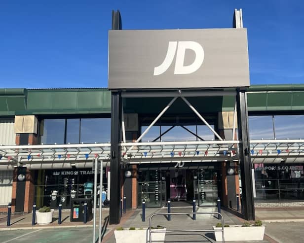 Thieves used cars to enter JD Sports at Crown Point Retail Park and steal clothes on Sunday. Picture by aboutEmjaay via Google