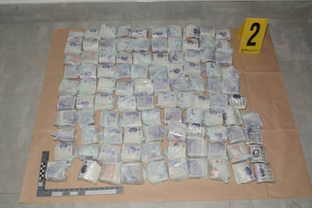 Almost £1 million cash was found. (pic by WYP)