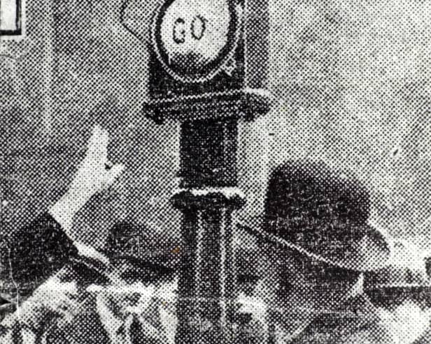 Britain's first permanent set of traffic lights were installed at the junction of Bond Street and Park Row. 