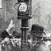 Britain's first permanent set of traffic lights were installed at the junction of Bond Street and Park Row. 