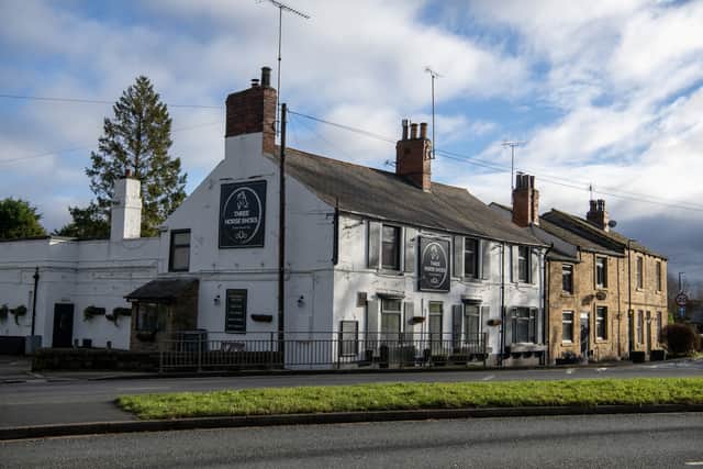 The Three Horse Shoes in Oulton, Leeds, on Tuesday morning (Photo by Tony Johnson)