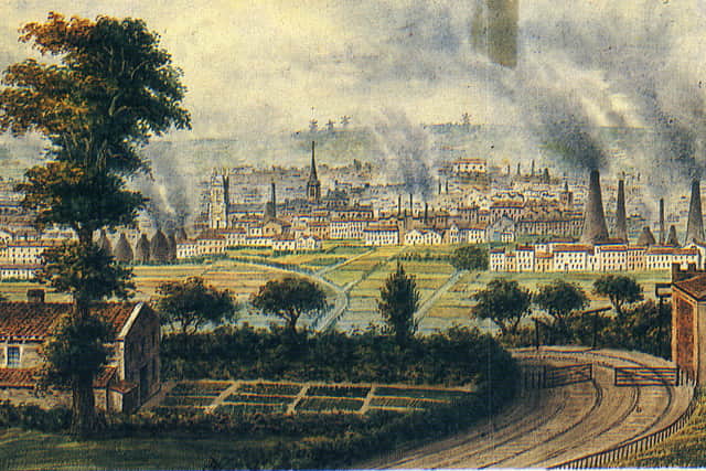 Leeds from Rope Hill circa 1827-31.